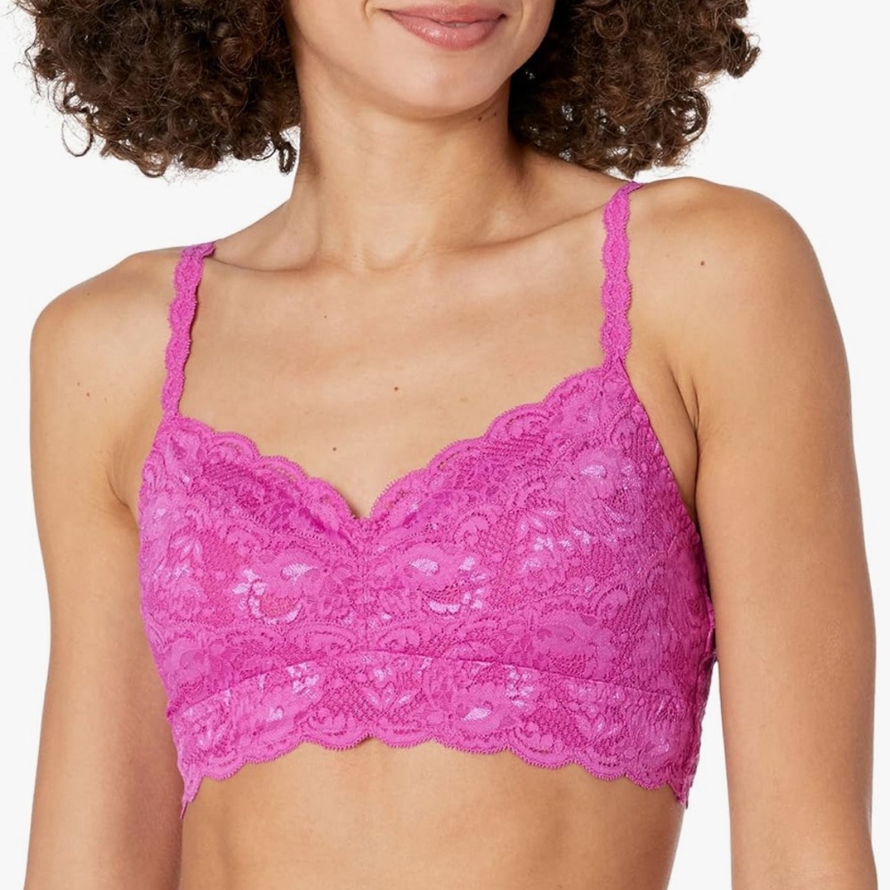 Cosabella Fuchsia Pink Lace Bralette Size Medium